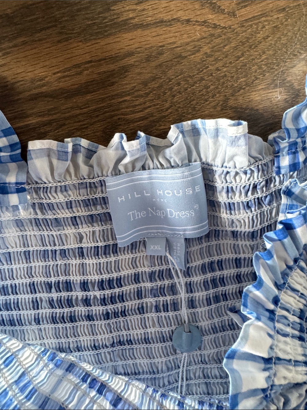 Hill House Blue & White Plaid Ellie Nap Dress - Picture 3 of 3